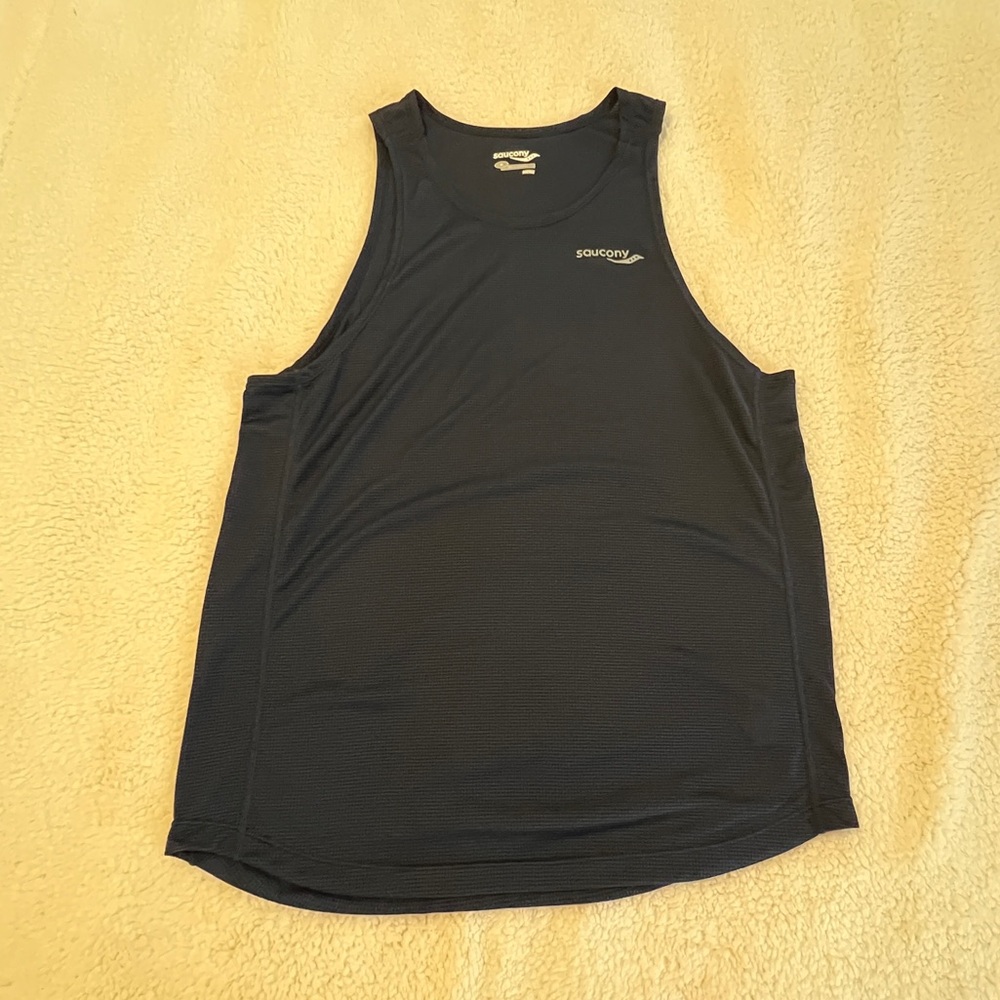 Saucony  Men's Blue Tank Top medium